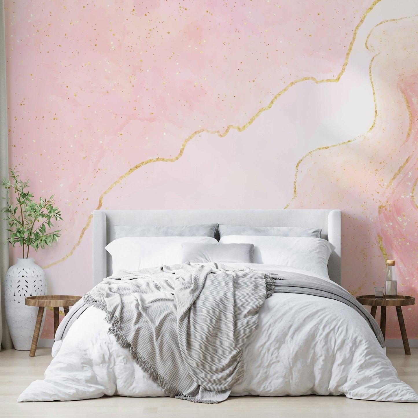 Rose Quartz Flow Wall Mural