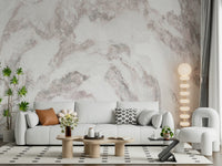 Rose Quartz Marble wallpaper mural providing a sophisticated, vibrant backdrop.