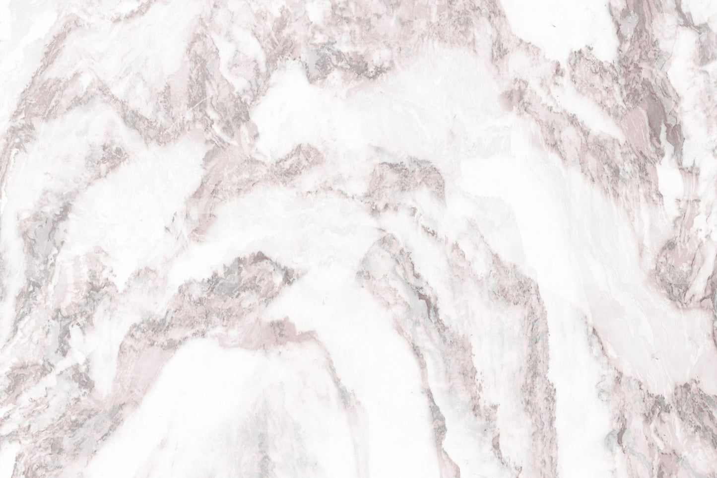 Luxurious texture of the Rose Quartz Marble peel and stick mural in a vanity area.