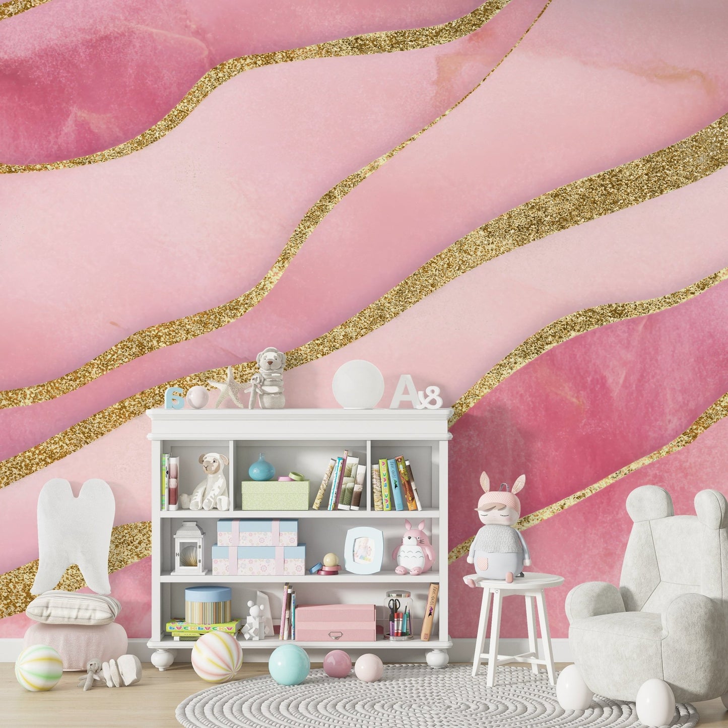 Rose Quartz Rivers Wallpaper⁠