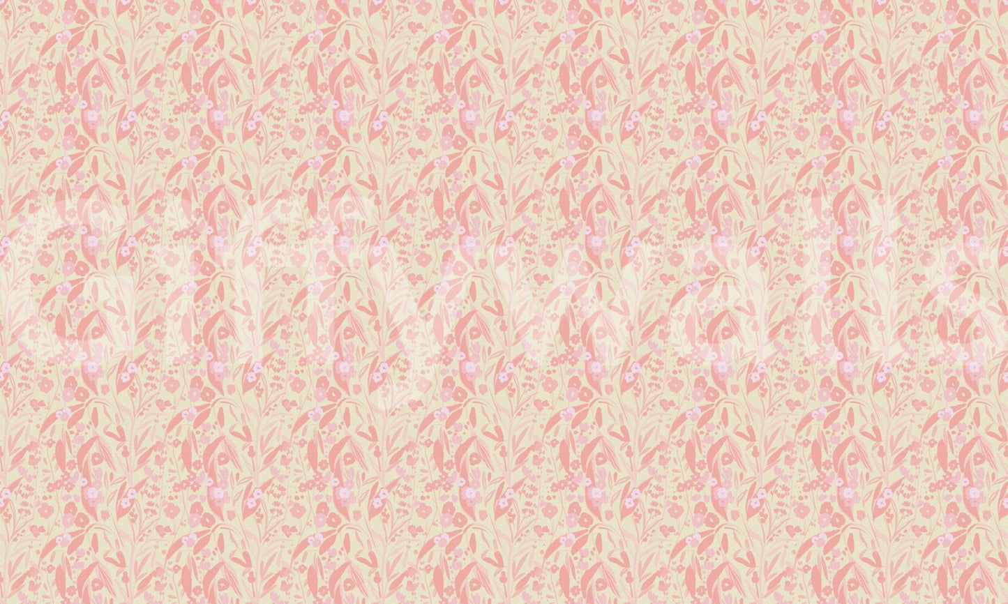 A high-quality serene pink wall mural for walls.