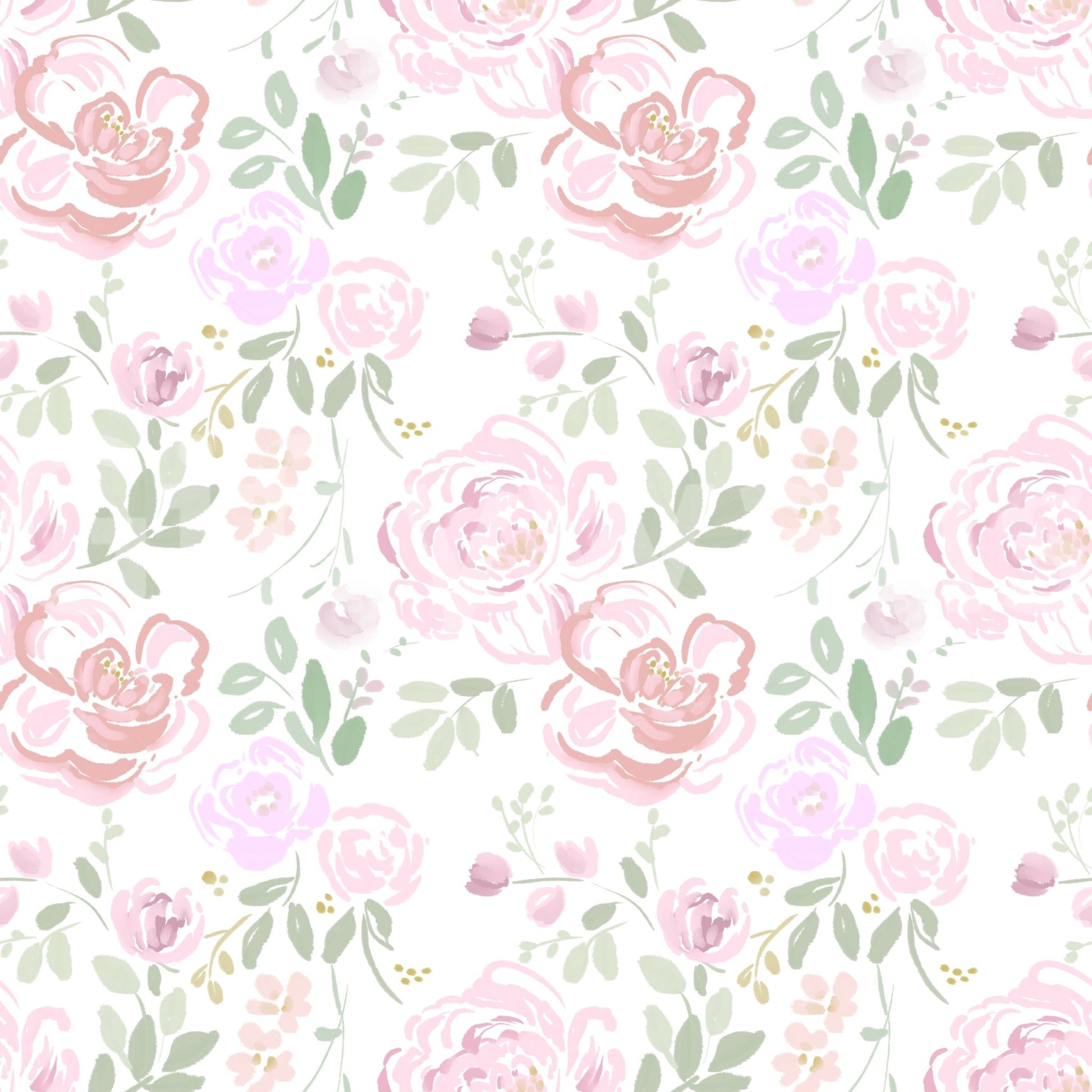 Gentle pattern showing abstract meadow plants and leaves GD5074