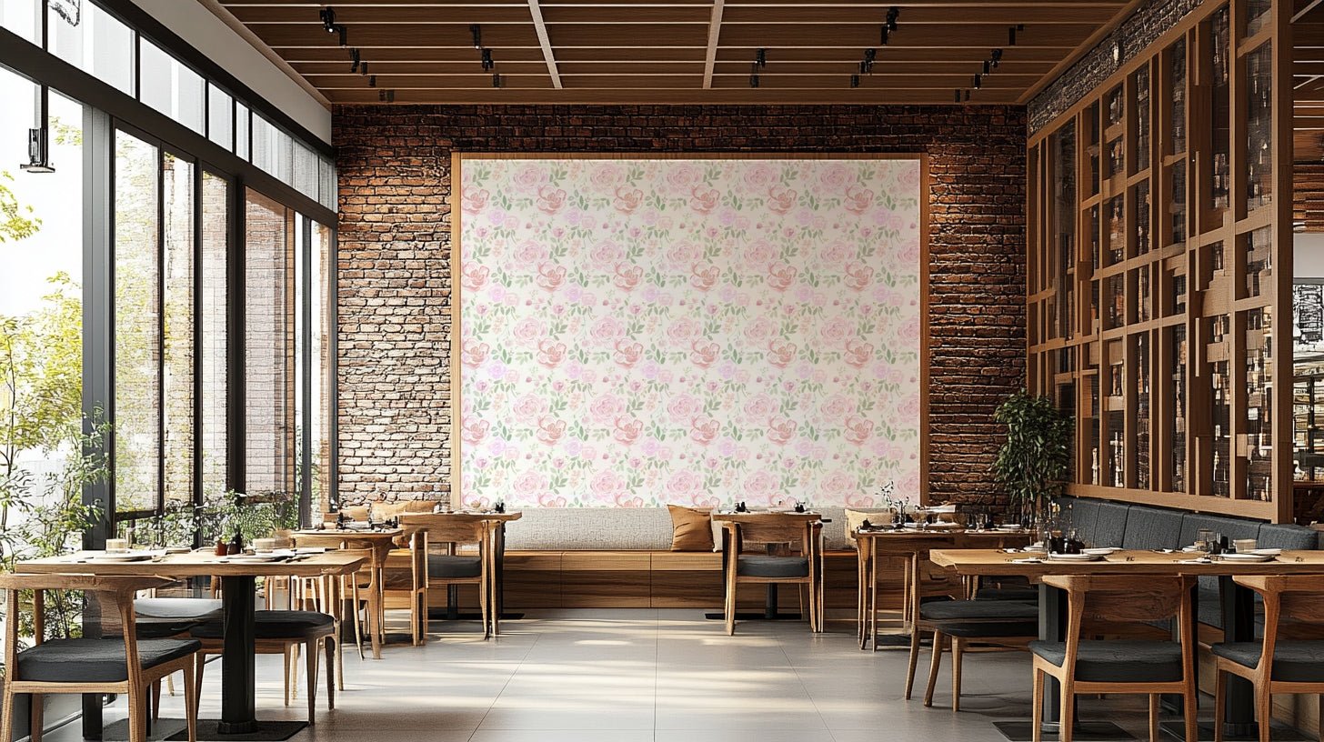 Elegant seamless surface design depicting blooming roses GD5074