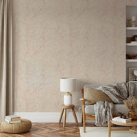 Roseate Leaves wall mural, GD1002