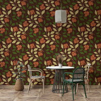 The texture appears smooth and refined, like a historical textile or painting.
