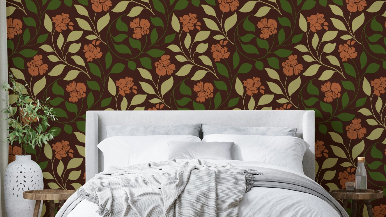 The color palette is composed of rich, warm, and earthy tones typical of autumn.