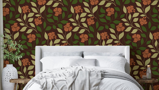 The color palette is composed of rich, warm, and earthy tones typical of autumn.