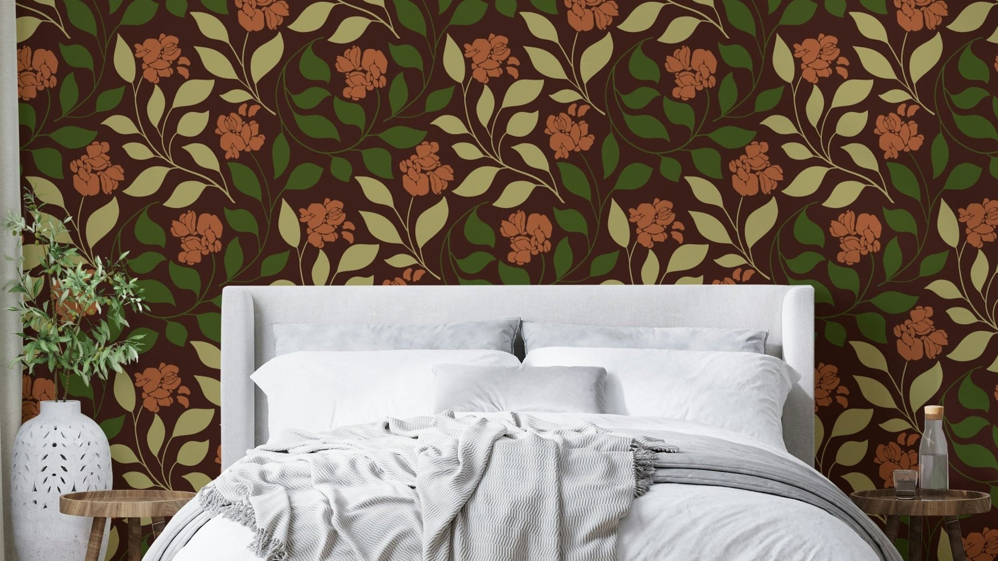 The color palette is composed of rich, warm, and earthy tones typical of autumn.