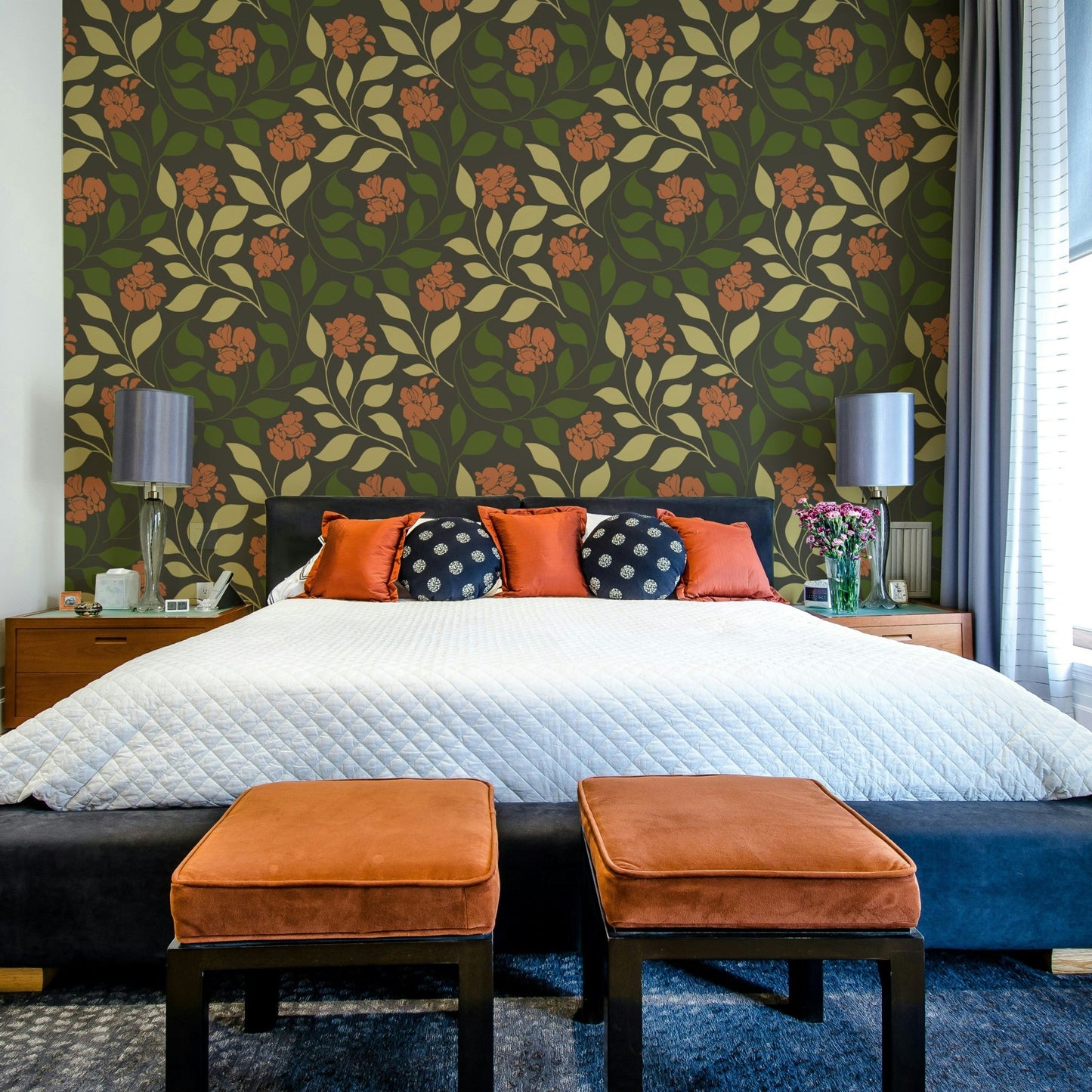 Captures the essence of a beautifully serene garden rooted in the earth.
