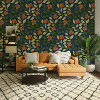 The texture appears smooth and refined, like a historical textile or painting.
