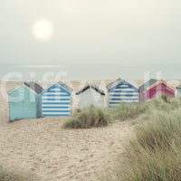 A high-quality serene beach wall mural for walls.

