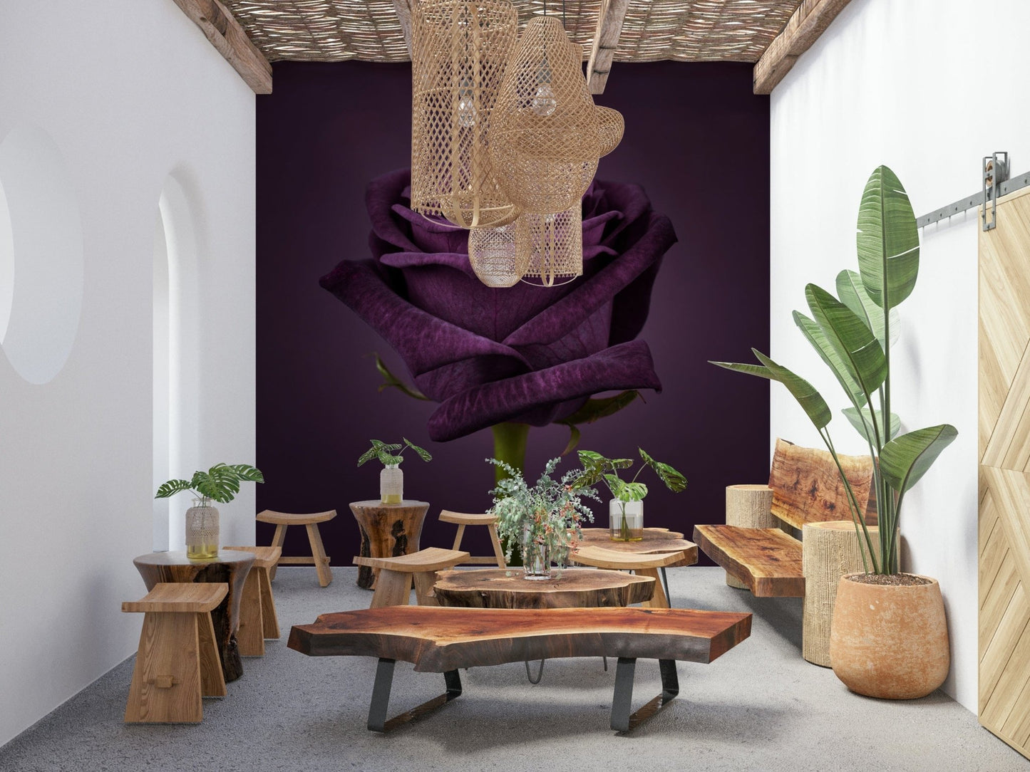 Traditional style wallpaper with a majestic aesthetic for a suite wall mural.