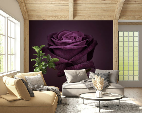 Royal Beauty Wall Mural used as a focal point in a high-ceiling hall wallpaper., GD7691