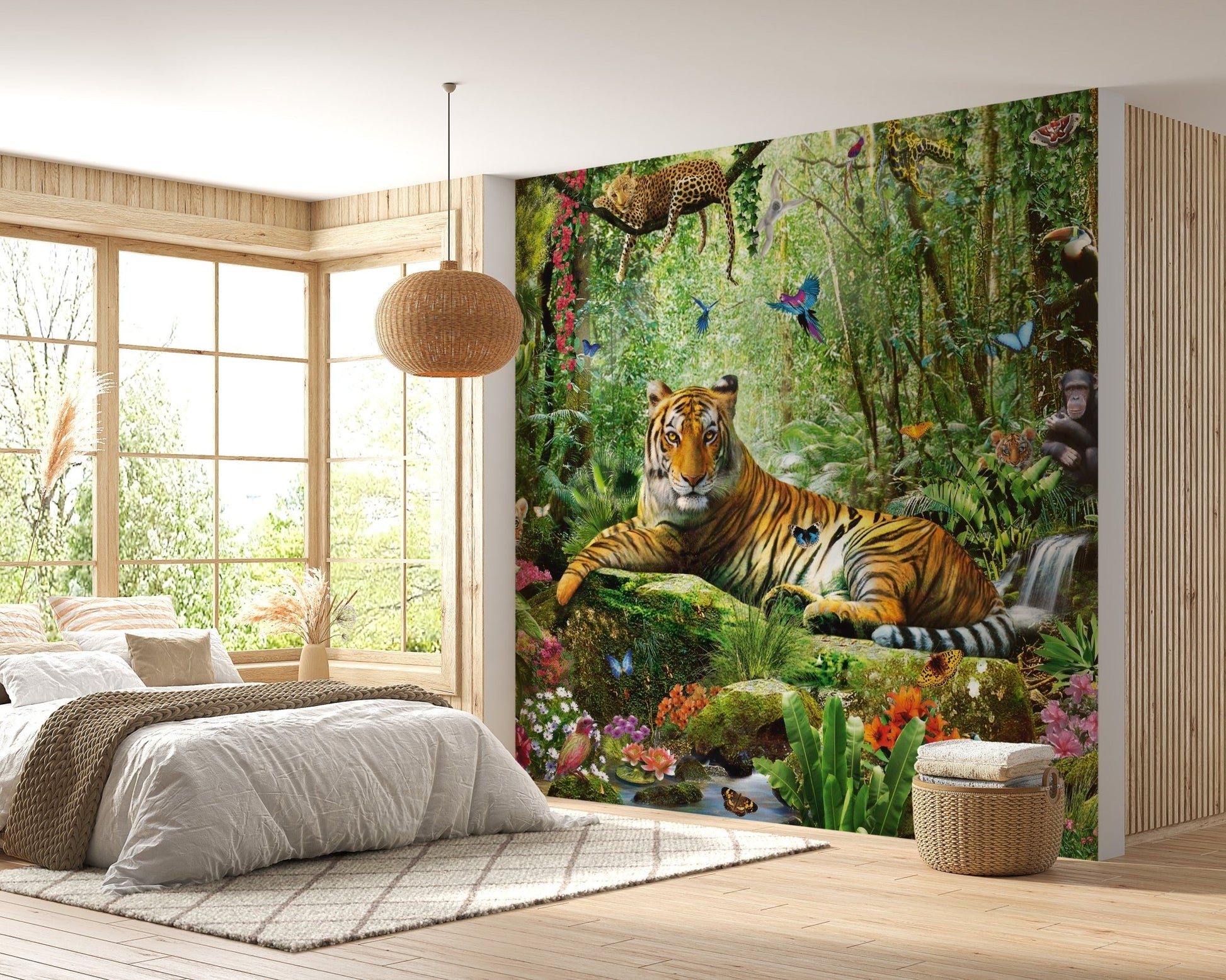 Stunning Jungle Wallpaper with Royal Tiger A524
