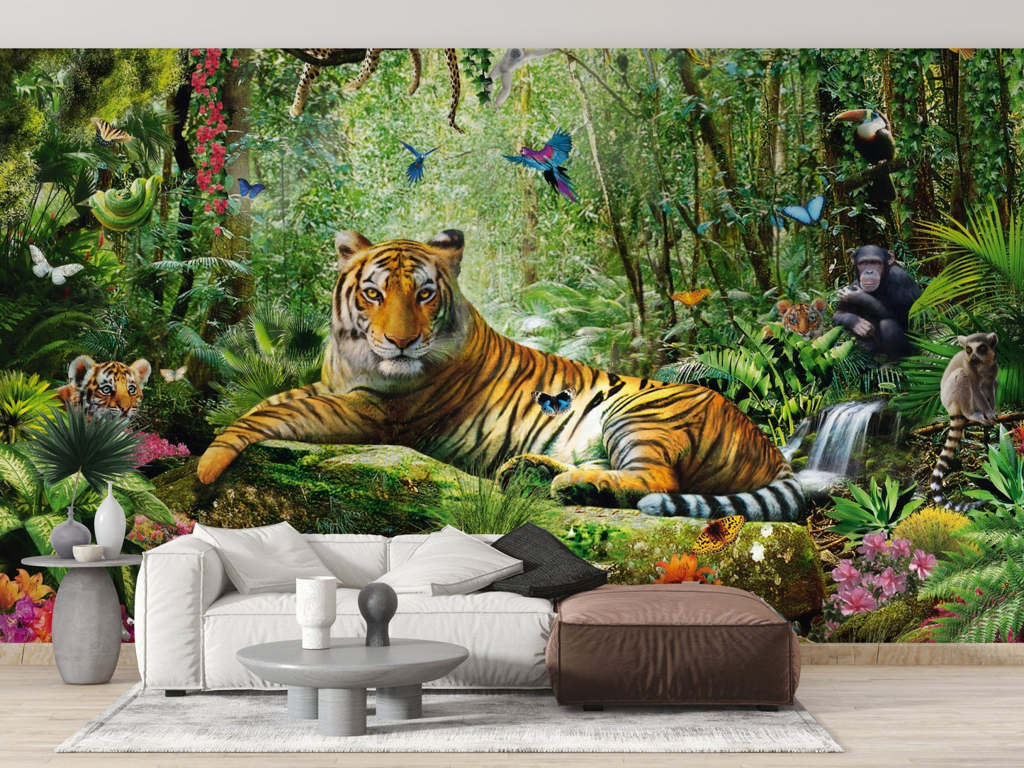 Royal Tiger Jungle Wallpaper Mural
 A524