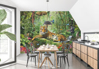 Royal Tiger View Of Jungle Wallpaper Murals - Giffywalls A524