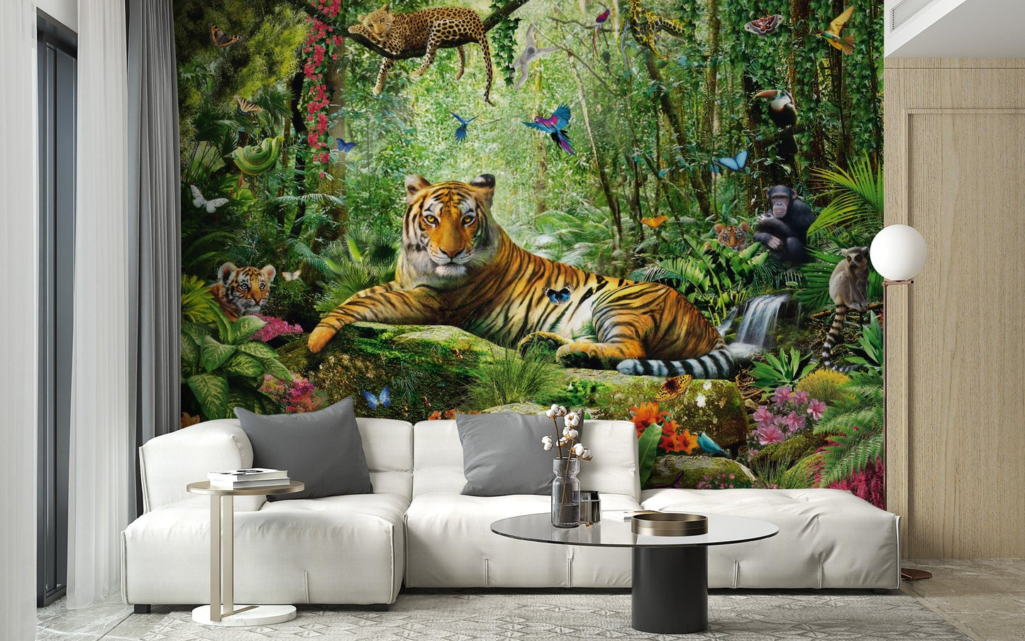 Royal Tiger View Of Jungle Wallpaper Murals - Giffywalls A524