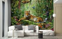 Royal Tiger View Of Jungle Wallpaper Murals - Giffywalls A524