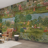 Elegant palace courtyard wall design D317

