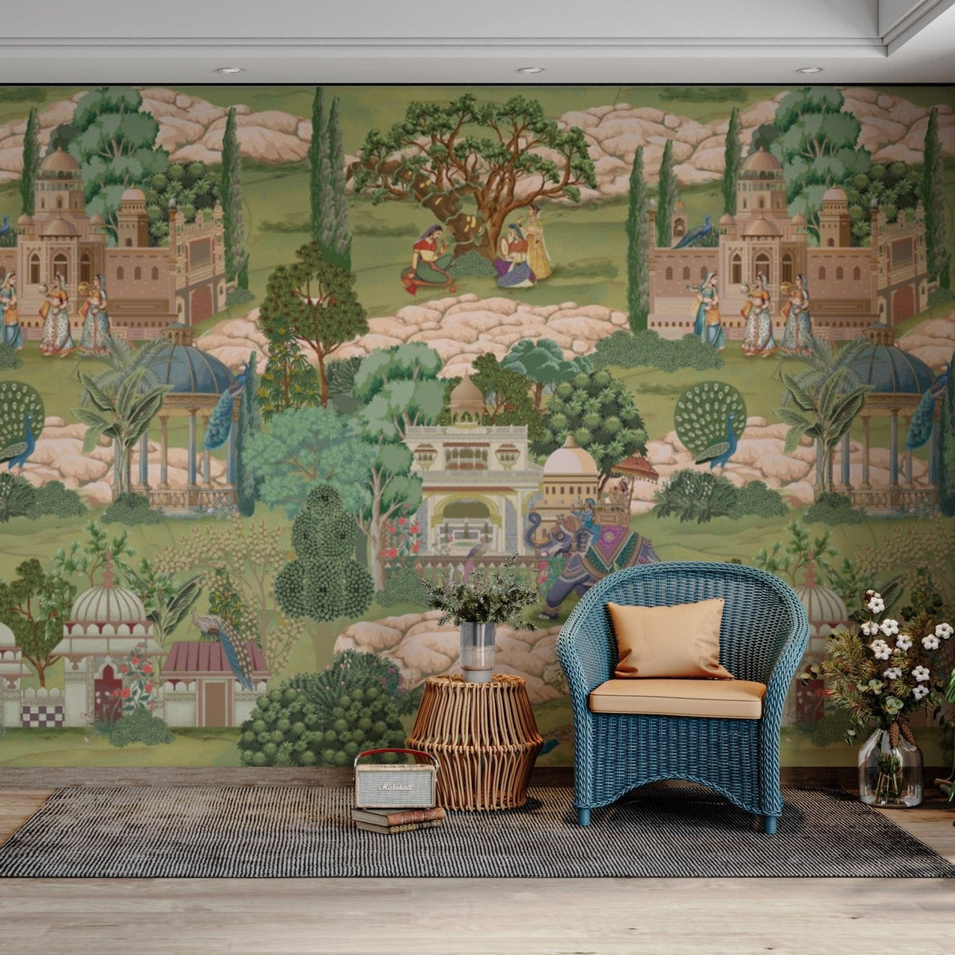 Royal courtyard story theme wallpaper D316-1

