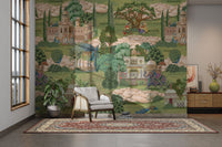 Traditional courtyard wall covering D316-1

