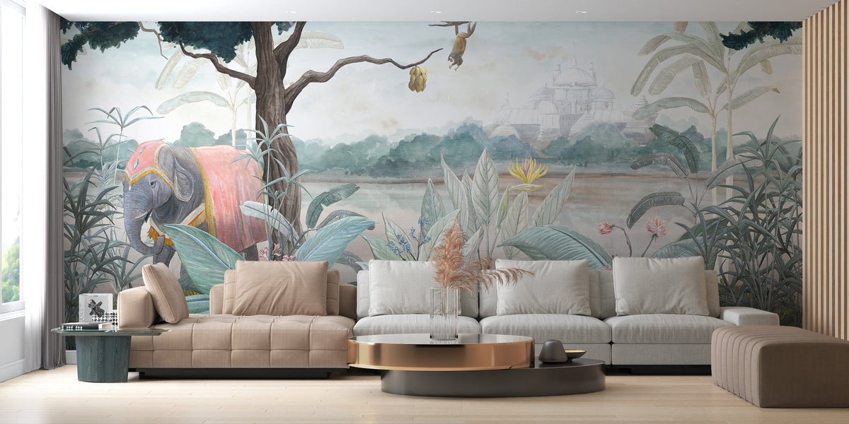 Royal Elephant Wallpaper Mural for Wall A300