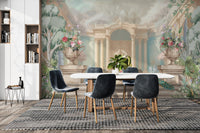 Peacock and Floral Estate Wallpaper
