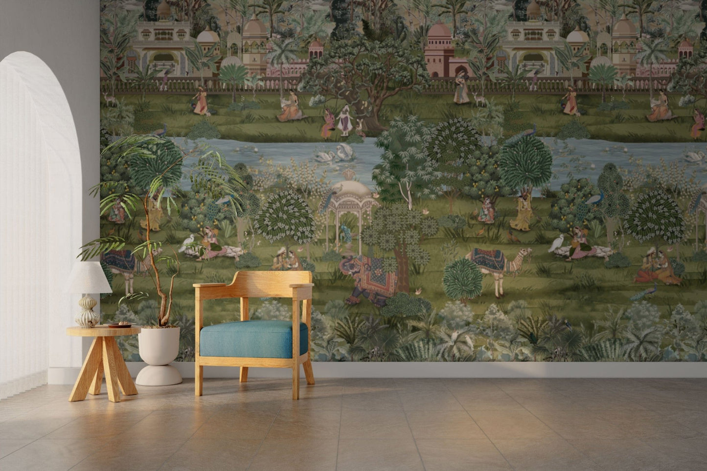 Timeless royal garden wall design

