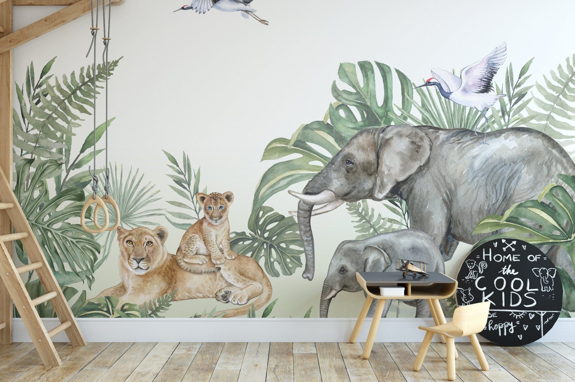 Royal Jungle Safari Wallpaper for Living Room Decor A615