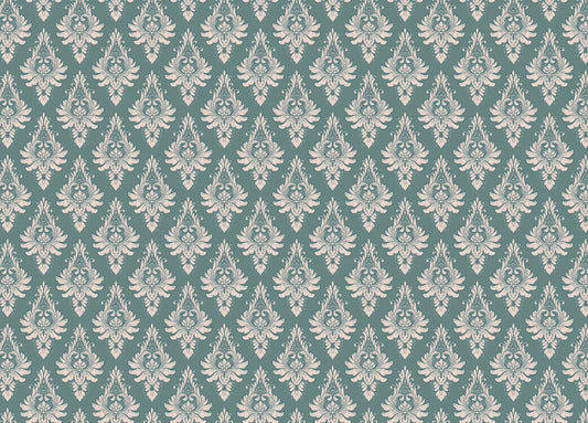 Green Damask Wallpaper for Elegant Walls