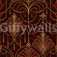 A high-quality minimalist block wall mural for walls., GD5936