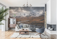 Heavy gray skies split with sunlight across Rugged Mountain Flow wall mural.
GD9534