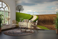 An artistic nature inspired mural for home decor.

