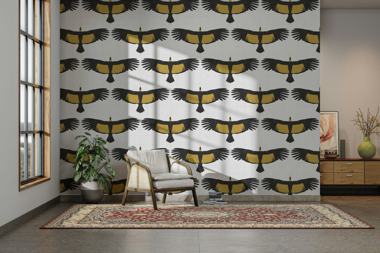 Durable rustic wall wallpaper
