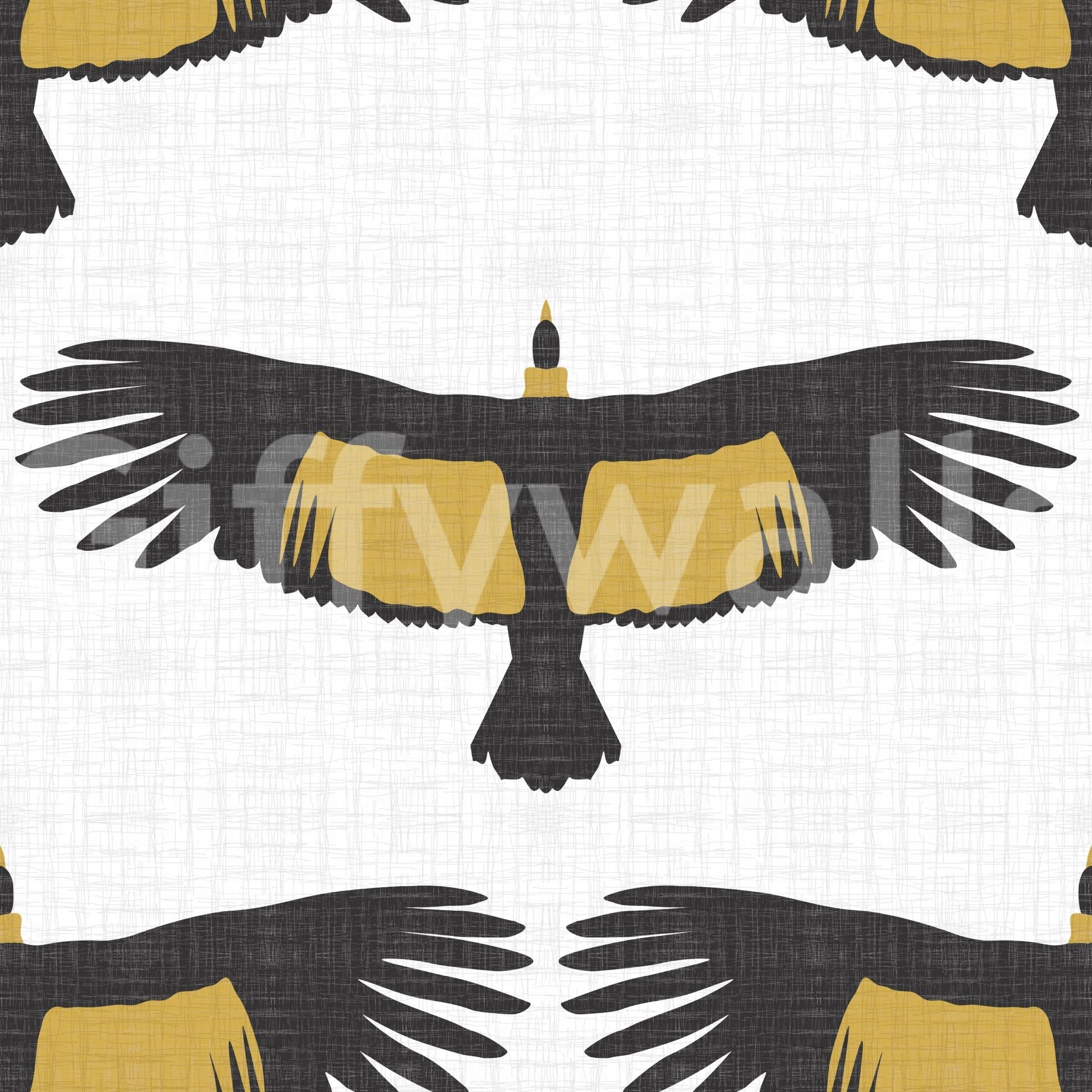 Striking black gold wallpaper
