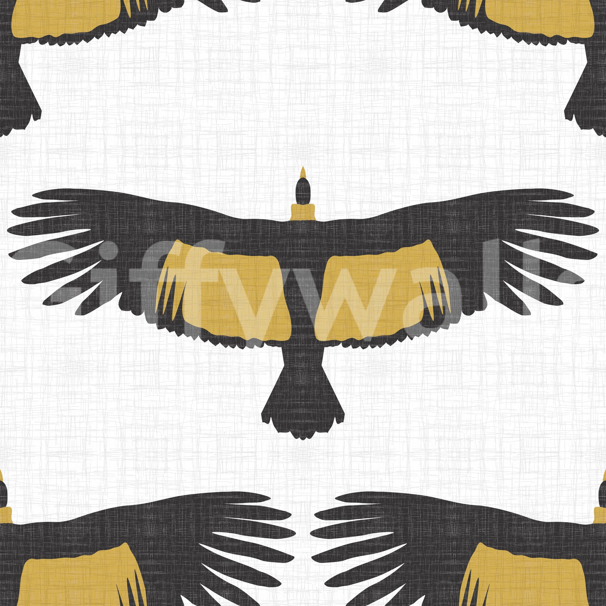 Striking black gold wallpaper
