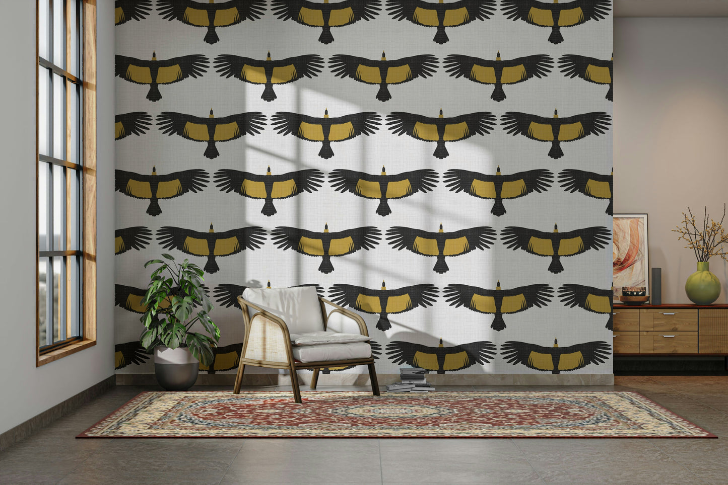 Durable rustic wall wallpaper
