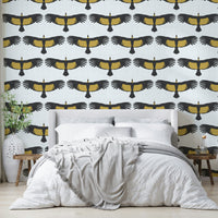 Bold wildlife wall mural
