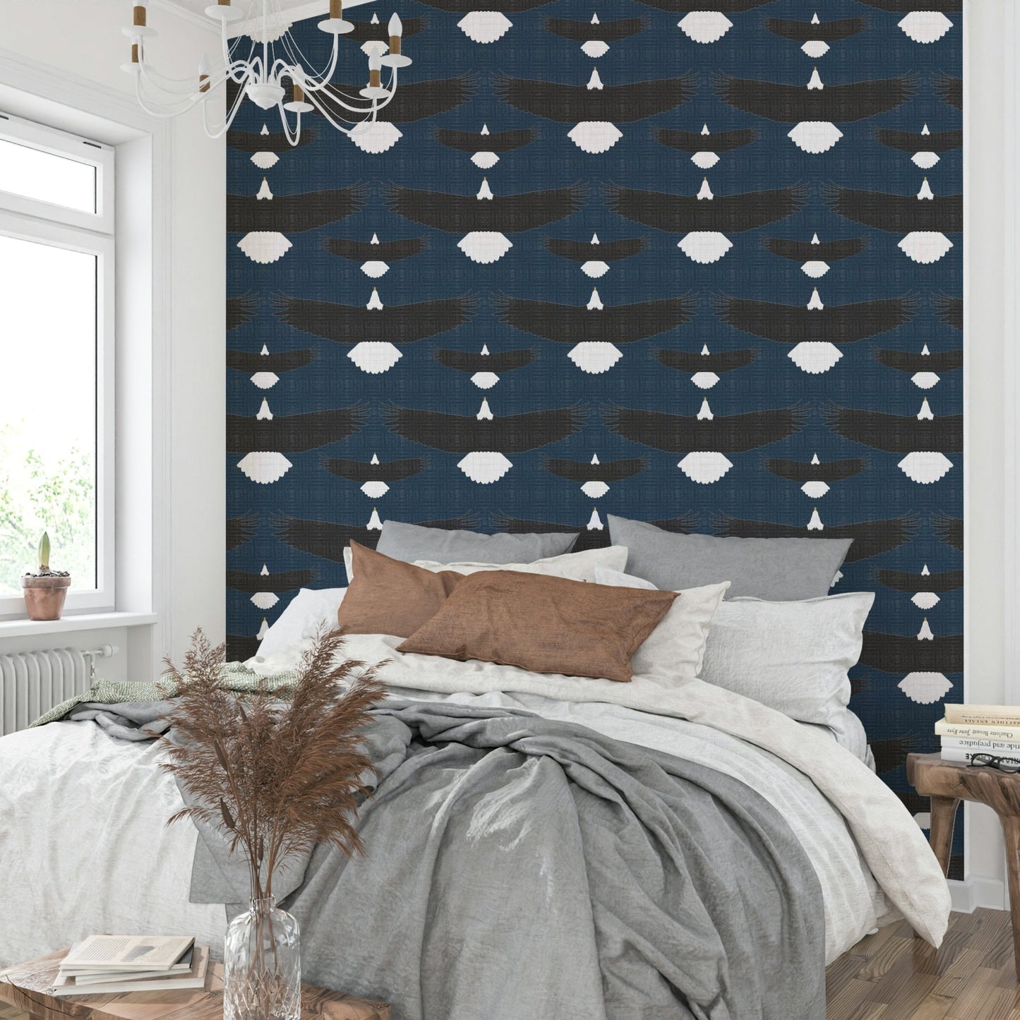 Flying eagle wallpaper mural
