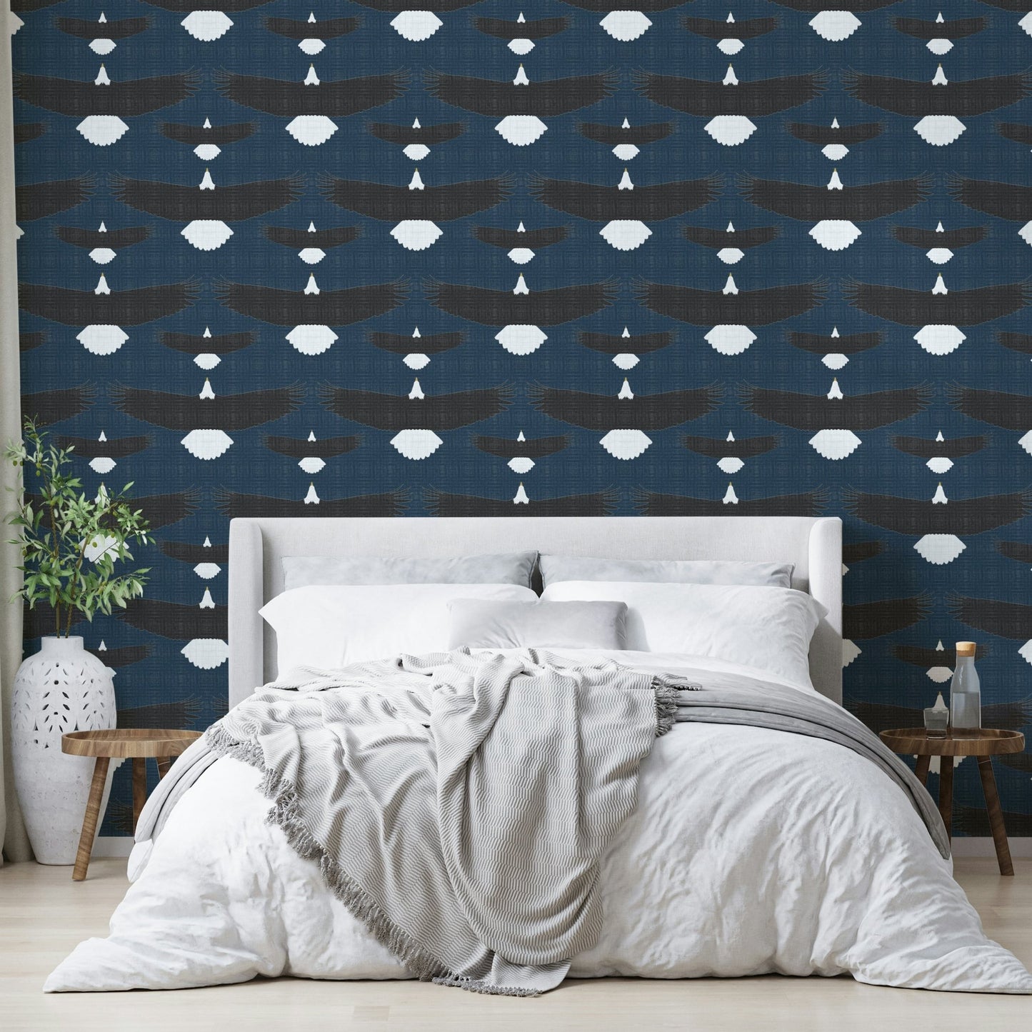 Majestic bird wallpaper design
