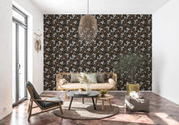 Hallway styled in Rustic Bloom Small white flowers Wallpaper design, GD8806