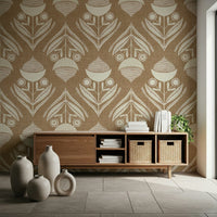 Charming Rustic Bloom Wallpaper as a beautiful wall covering.