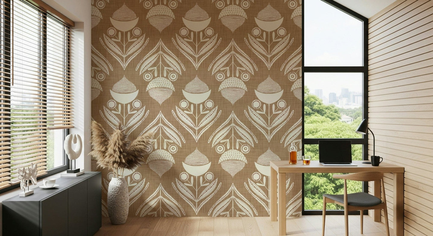 Quaint Rustic Bloom Wallpaper is a unique peel and stick option.