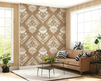 Singular Rustic Bloom Wallpaper is easy-to-use peel and stick.