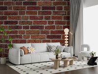 Aged red brick pattern in Rustic Brick Texture Wall Mural design