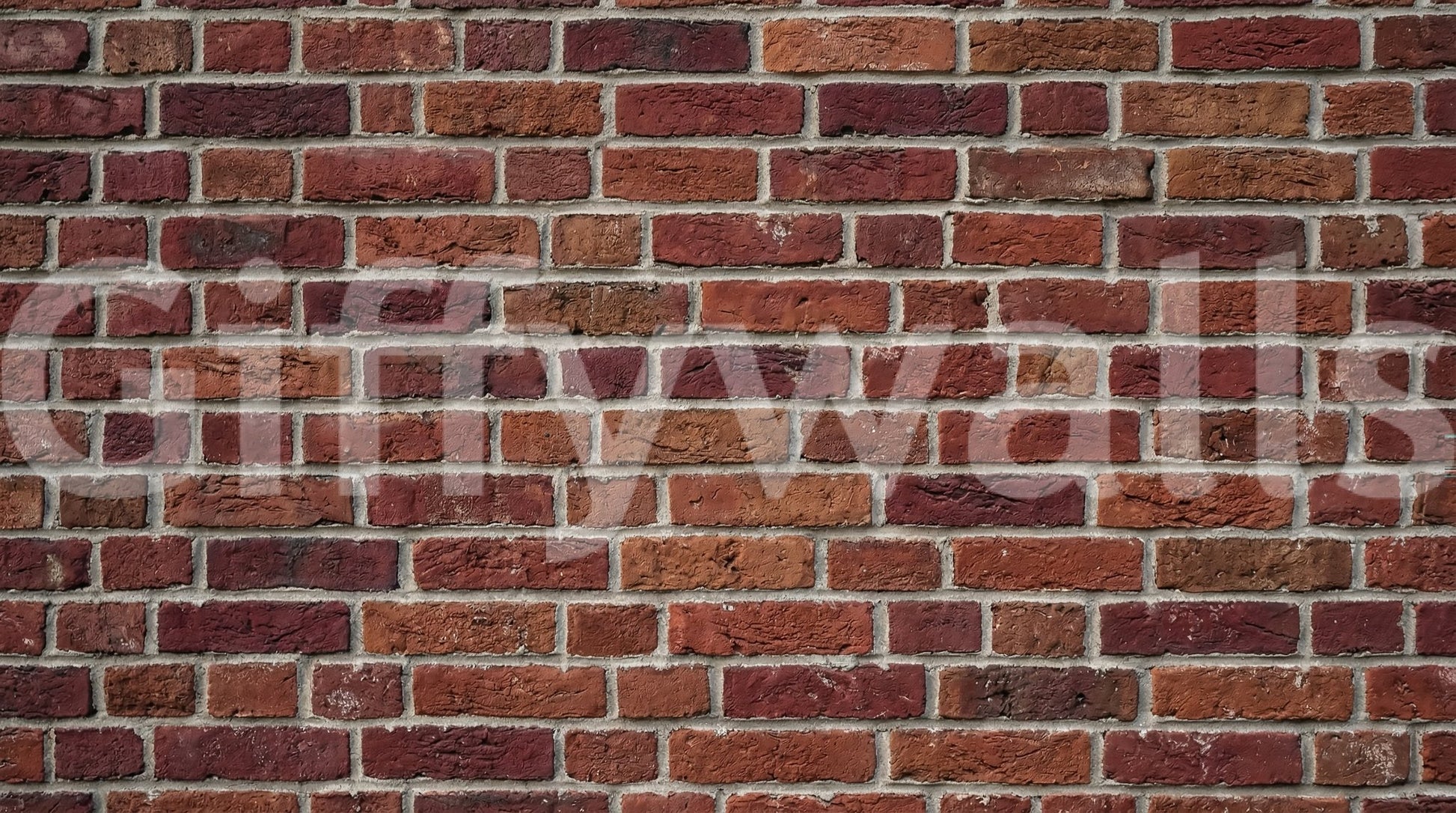 Industrial-style brick pattern in Rustic Brick Texture Wall Mural