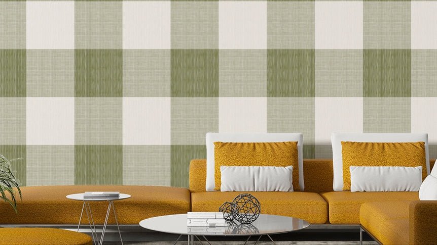 Rustic Buffalo Plaid Wallpaper GD696
