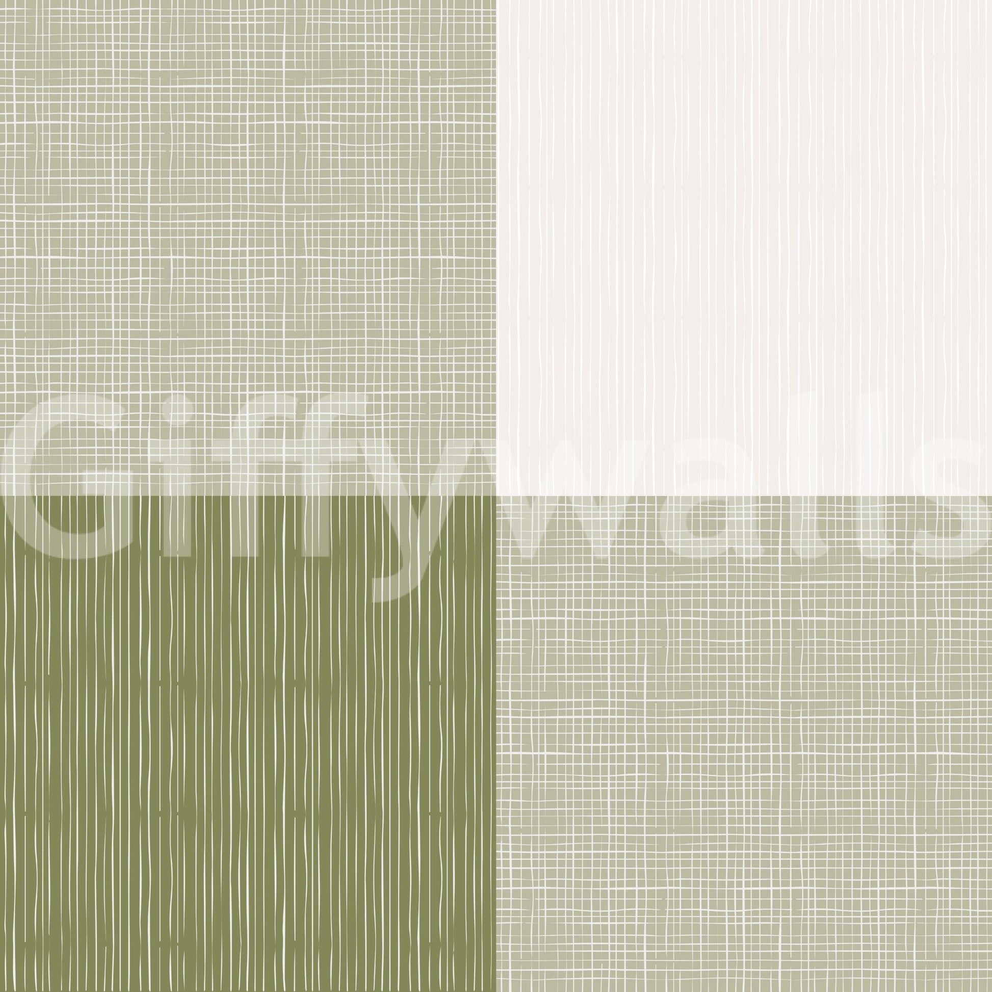 Subtle olive wallpaper mural GD696
