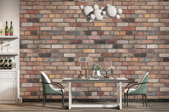 Rustic Charm Brick wallpaper Mural, C289