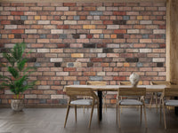 Rustic Charm Brick Mural - Giffywalls